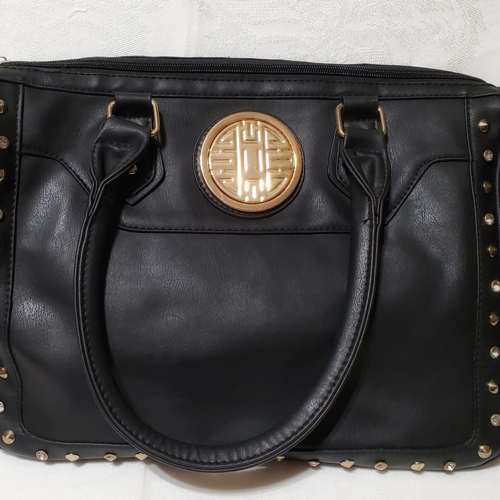 Black Tote Purse Bag (B8)